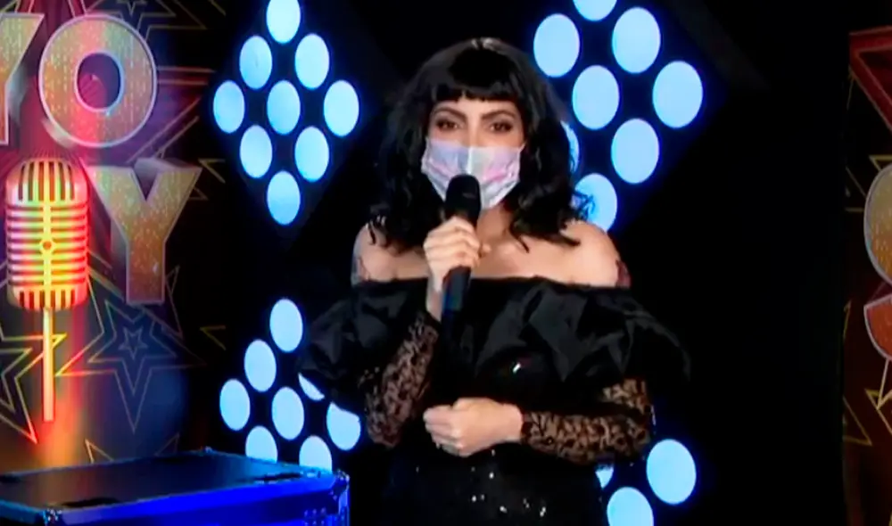 La imitadora incentivó a los jóvenes a que luchen por sus sueños. Foto: captura de Latina