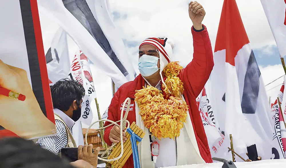 Sur. Lescano tuvo gran recibimiento en Puno. Foto: Carlos Cisneros/La República