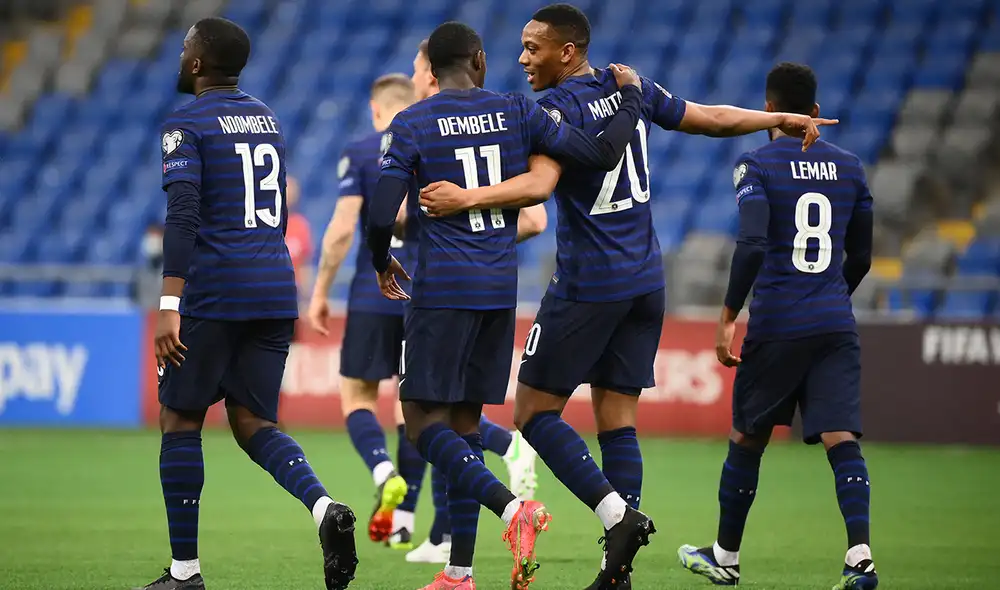 Francia busca su primer triunfo en las eliminatorias Qatar 2022. Foto: AFP