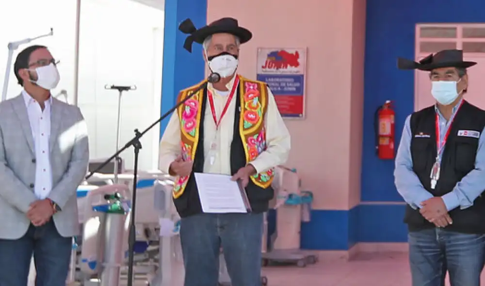 El presidente de la República, Francisco Sagasti, anunció en Huancayo la construcción de la nueva Carretera Central. Foto: Twitter / Francisco Sagasti