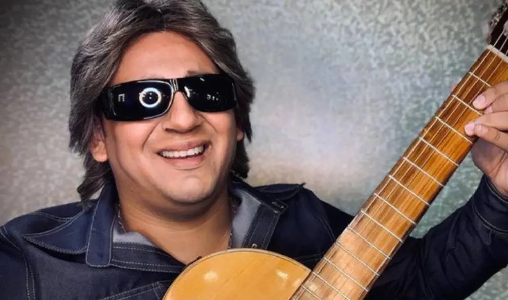 Sebastián Landa en el backstage de Yo soy Chile, donde interpreta a José Feliciano. Foto: Sebastián Landa/Instagram