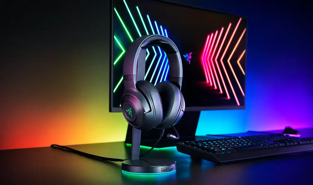 Los Kraken V3 X se pueden conectar a través de un USB. Son compatibles con juegos de computadoras Windows y consolas PlayStation 4. Foto: Razer