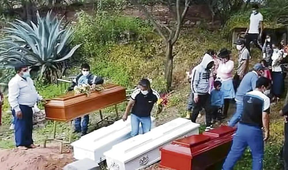 Dolor. El múltiple asesinato de los miembros del comité de autodefensa de Huarcatán ha causado conmoción en Ayacucho. Foto: difusión