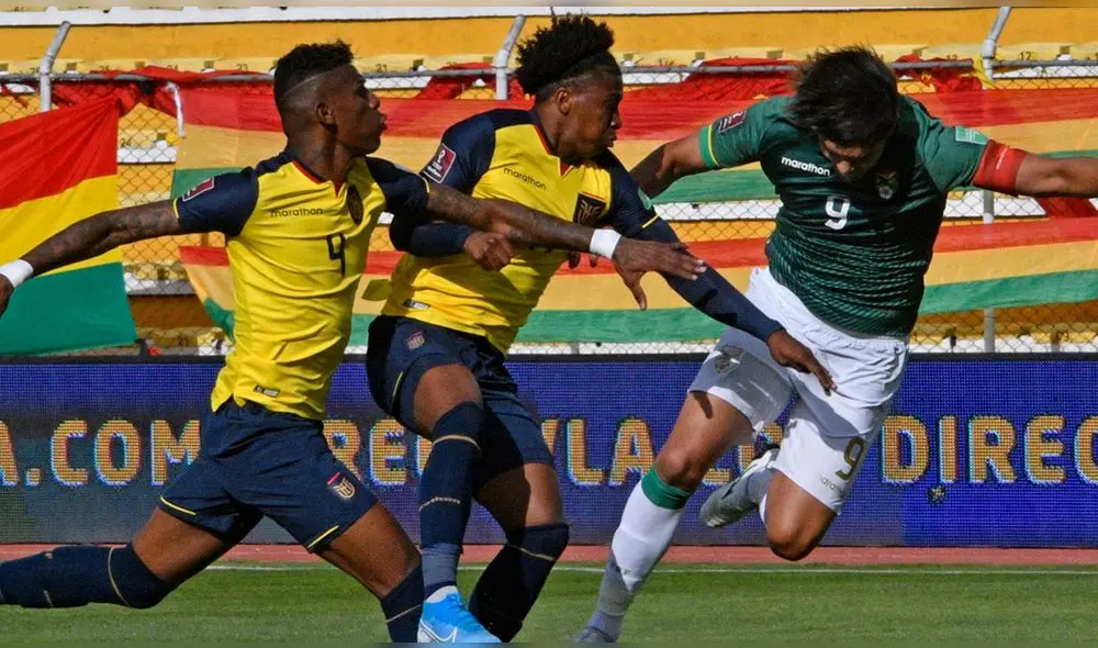 Ecuador y Bolivia se vuelven a ver las caras tras las Eliminatorias Qatar 2022. Foto: EFE Ecuador y Bolivia se vuelven a ver las caras tras las Eliminatorias Qatar 2022. Foto: EFE