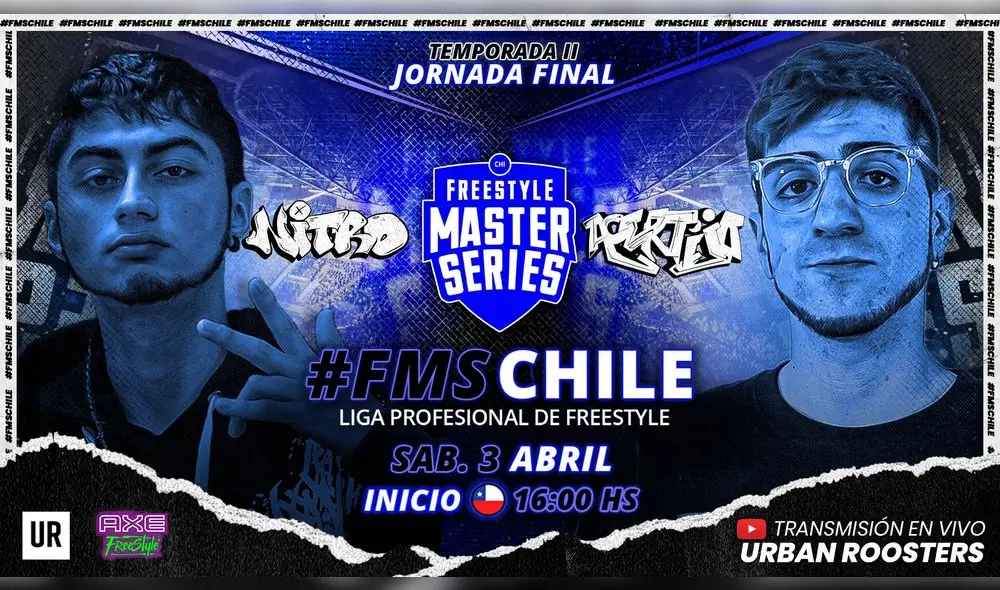 FMS Chile: Nitro y Acertijo podrían definir al nuevo campeón de la liga. Foto: Urban Roosters.