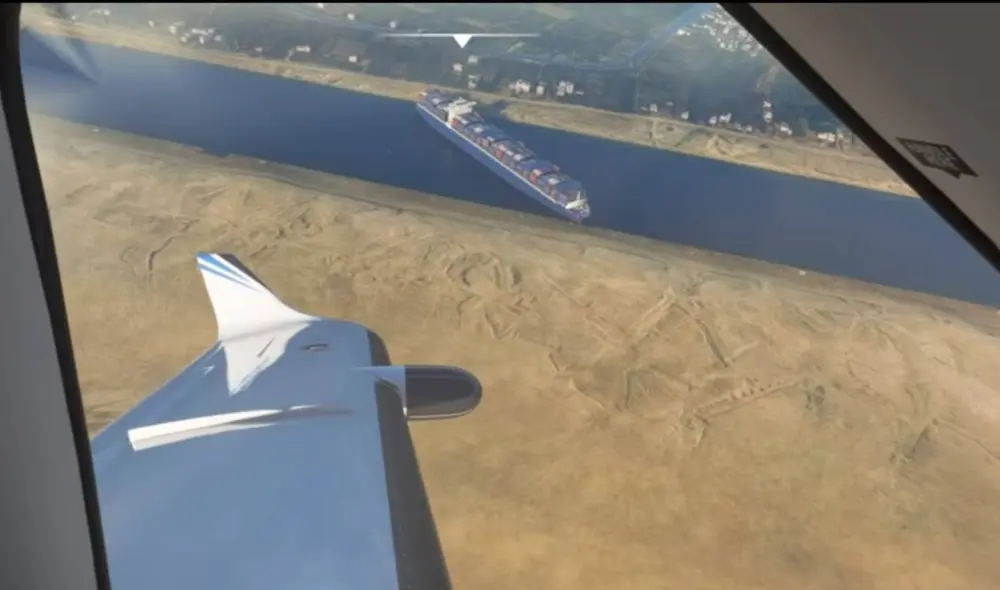 Usuarios crearon un mod para mostrar en sus partidas al barco encallado. Foto: YouTube/Donut_Enforcement