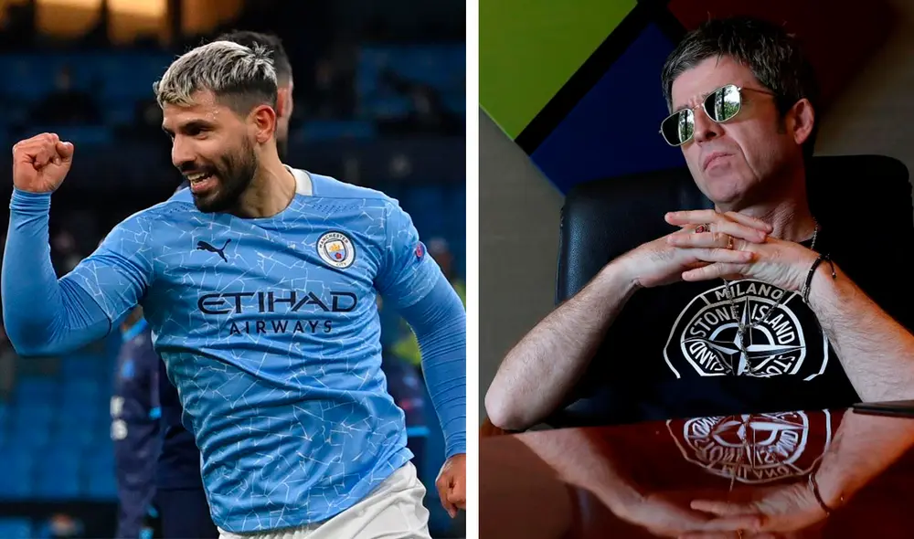 “Qué vida. Qué héroe. Hasta luego Kun Agüero”, fue el conciso mensaje de Gallagher. Foto: composición/EFE