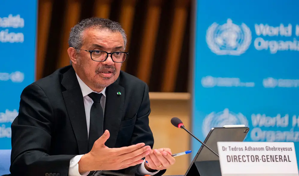 El doctor Tedros fustigó la falta de acceso a los datos durante la investigación acerca del origen del coronavirus. Foto: AFP El doctor Tedros fustigó la falta de acceso a los datos durante la investigación acerca del origen del coronavirus. Foto: AFP
