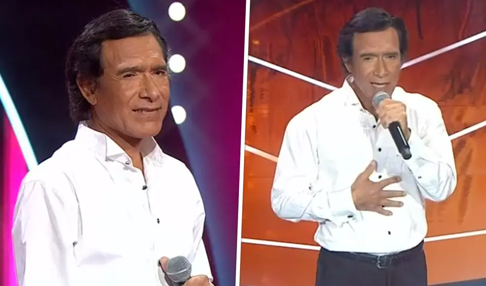 Imitador de Julio Iglesias interpreta "Me olvidé de vivir" durante la recta final de Yo soy Chile. Foto: captura de Chilevisión