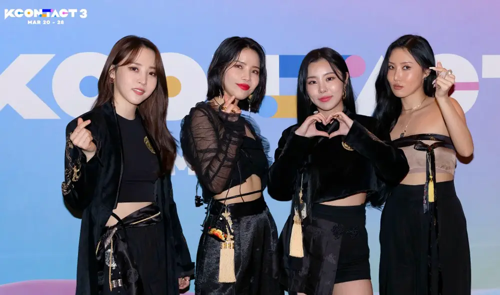 MAMAMOO en KCON: Moonbyul, Solar, Wheein y Hwasa. Foto: Mnet MAMAMOO en KCON: Moonbyul, Solar, Wheein y Hwasa. Foto: Mnet