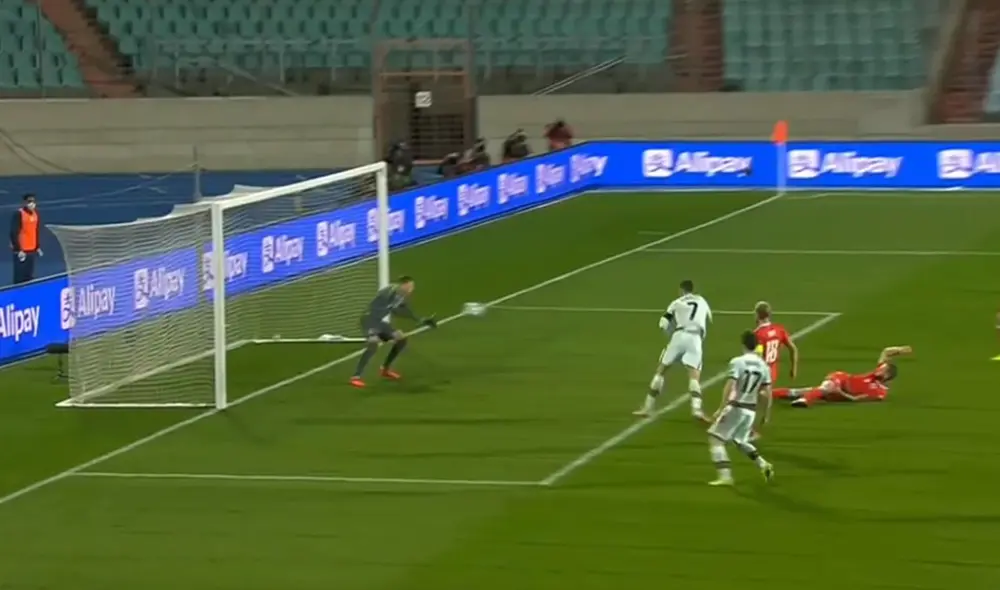 Cristiano ya lleva seis goles ante Luxemburgo. Foto: captura de video/ESPN Cristiano ya lleva seis goles ante Luxemburgo. Foto: captura de video/ESPN
