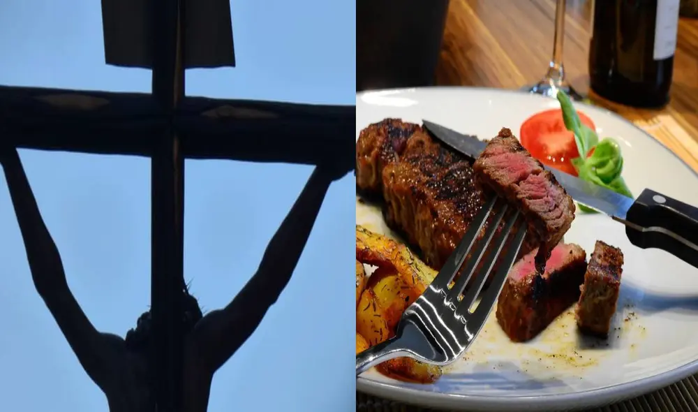 Durante la Semana Santa, no se debe comer carne en señal de respeto por la muerte de Jesús en la cruz. Foto: composición LR