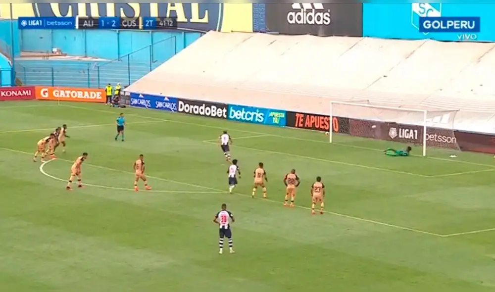 Hernán Barcos anotó el empate y su primer gol en el fútbol peruano. Foto: captura/Gol Perú