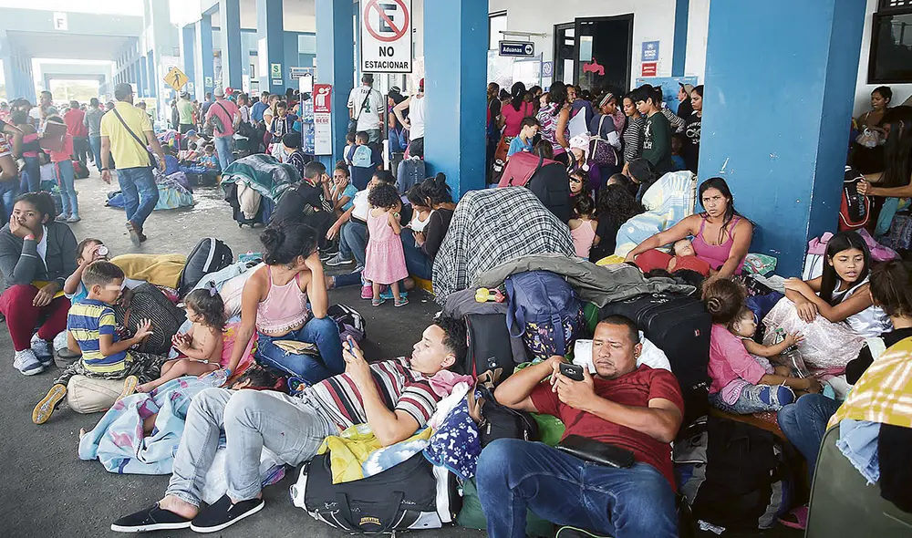 Éxodo. Se estima que hay más de un millón de ciudadanos venezolanos en el país, y de ellos al menos el 50% no tiene documentación registrada. Foto: difusión