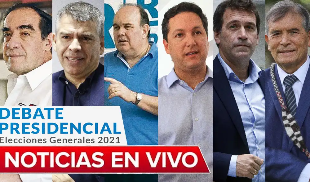 Los últimos seis candidatos intercambiarán sus ideas en el debate del miércoles 31 de marzo organizado por el JNE. Foto: Composición LR