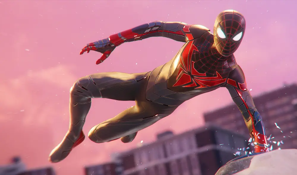 En PS5 se añadió una mejora llamada "deformación muscular realista" en algunos trajes seleccionados. Foto: Insomniac Games En PS5 se añadió una mejora llamada "deformación muscular realista" en algunos trajes seleccionados. Foto: Insomniac Games