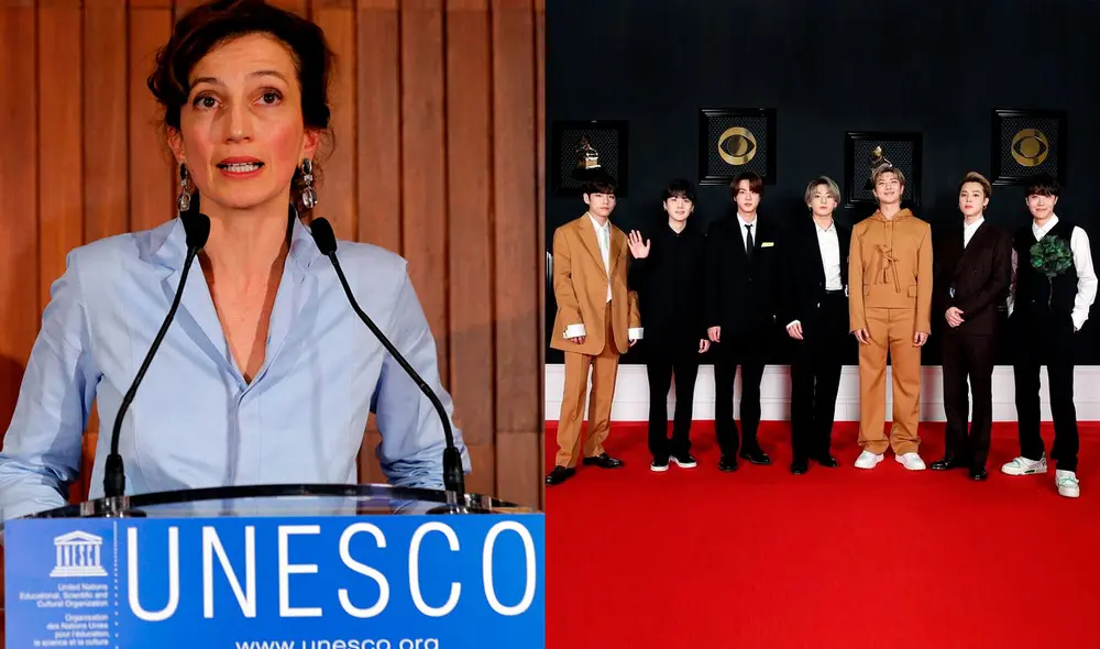 UNESCO tiene al grupo K-pop de BTS como embajador global de su organización. Foto: composición LR