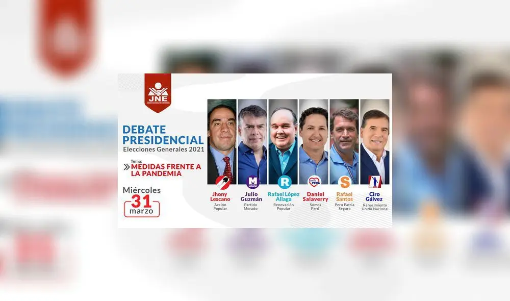El tercer debate presidencial del JNE se realizará este miércoles 31 de marzo. Foto: La República