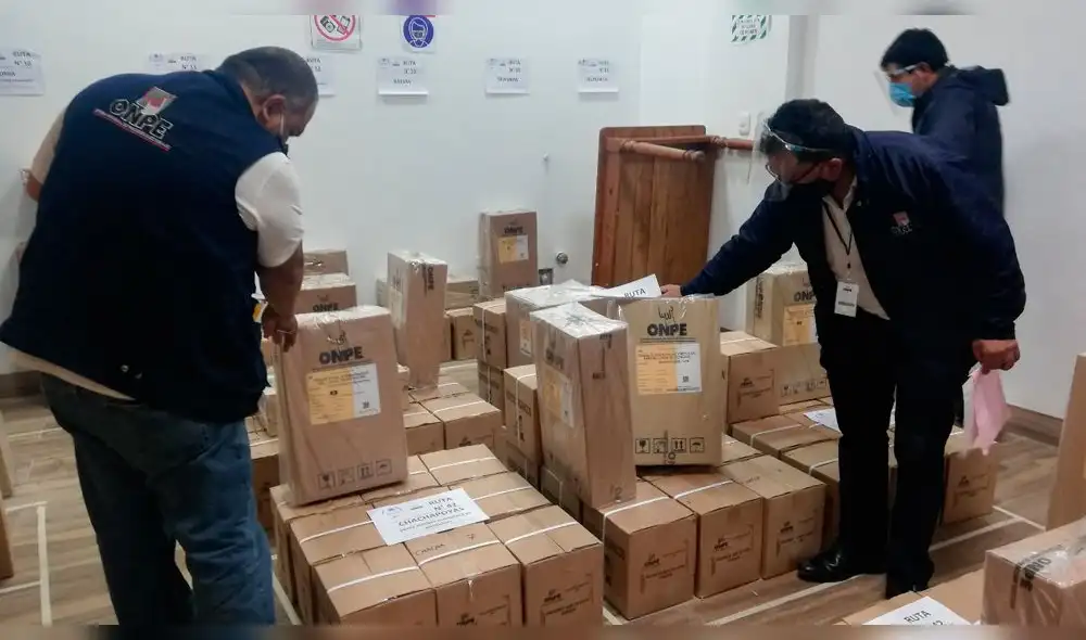 Material electoral llegó a la ODPE Chachapoyas. Foto: difusión Material electoral llegó a la ODPE Chachapoyas. Foto: difusión