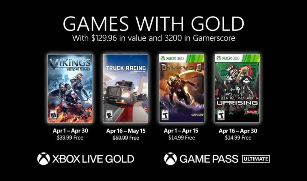 Este miércoles 31 es el último día para que los suscriptores puedan reclamar los dos juegos gratuitos de marzo. Foto: Xbox Este miércoles 31 es el último día para que los suscriptores puedan reclamar los dos juegos gratuitos de marzo. Foto: Xbox