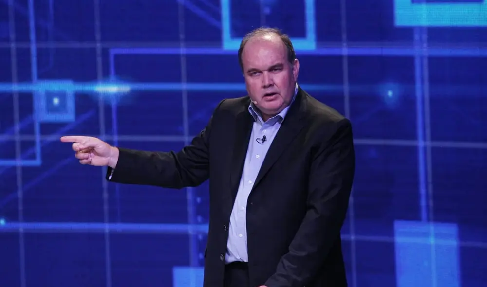 Rafael López Aliaga durante el debate organizado por el JNE. Foto: Aldair Mejía/La República