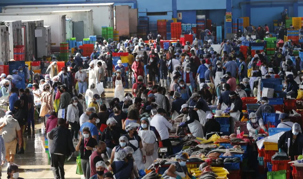 Cientos de personas llegaron para adquirir pescados y mariscos para este Jueves Santo. Foto: Félix Contreras / La República Cientos de personas llegaron para adquirir pescados y mariscos para este Jueves Santo. Foto: Félix Contreras / La República