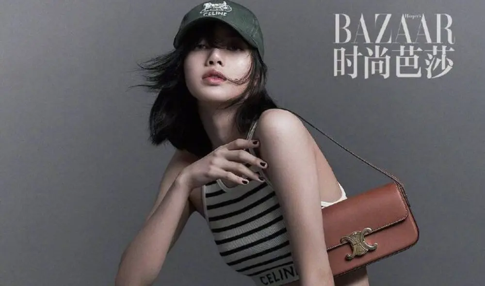 Lalilsa Manobal (Lisa) vistiendo Celine en su sesión con Harper’s Bazaar China. Foto: HBC