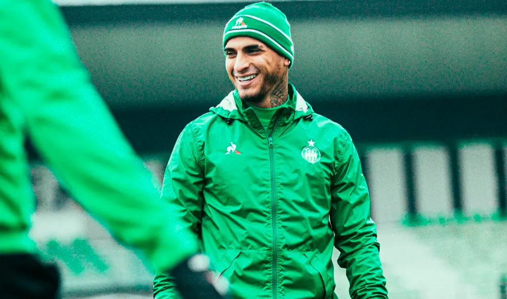 Miguel Trauco tiene un solo gol en dos temporadas con el Saint-Étienne. Foto: Facebook Saint-Étienne