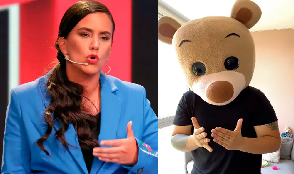 La candidata se mostró en desacuerdo con la labor que hace el tiktoker. Foto: AFP / captura Facebook / Osito Lima