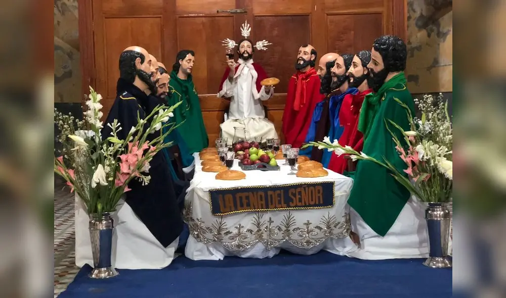 Imagen de la última cena. Foto: Iglesia San Pedro.