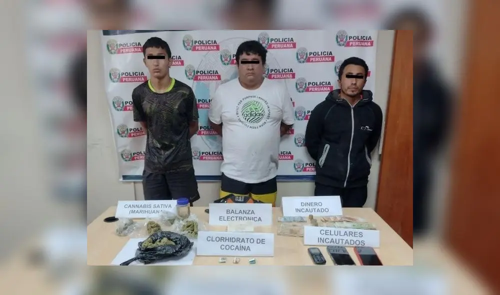 Vendían marihuana y clorhidrato de cocaína en Pacasmayo. Foto: PNP