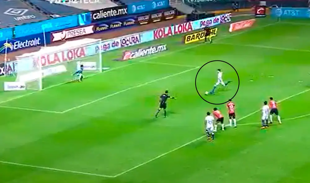 Santiago Ormeño lleva 8 goles con el Puebla en el Torneo Guardianes 2021. Foto: captura/Azteca7 Santiago Ormeño lleva 8 goles con el Puebla en el Torneo Guardianes 2021. Foto: captura/Azteca7