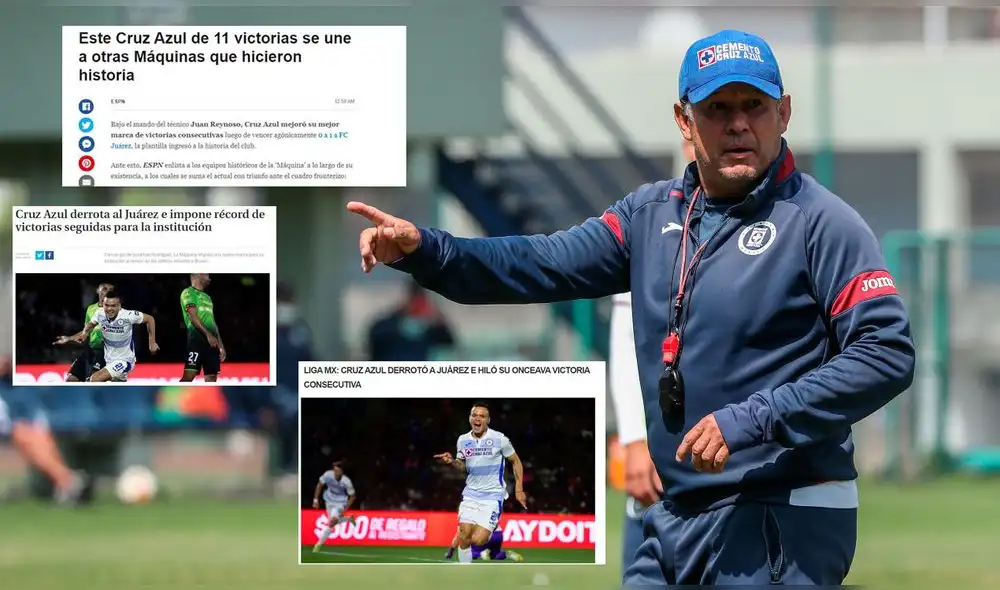 Juan Reynoso lleva 11 victorias en 13 partidos disputados de la Liga MX. Foto: difusión Juan Reynoso lleva 11 victorias en 13 partidos disputados de la Liga MX. Foto: difusión