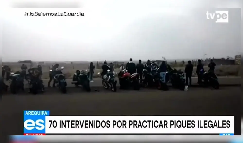 PNP incautó cuatro vehículos. Foto: TVPerú/captura