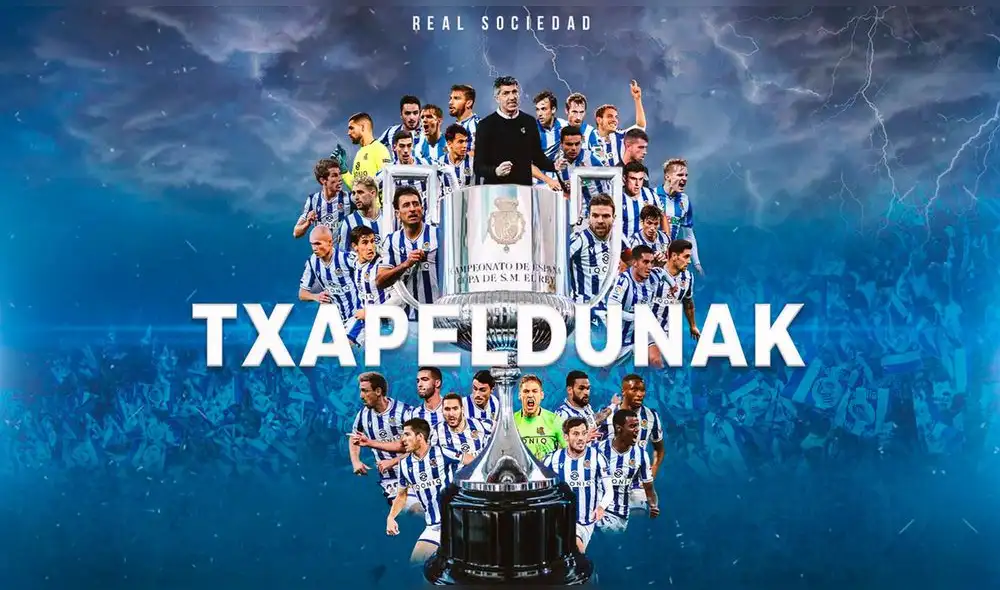Real Sociedad campeonó la Copa del Rey tras 34 años. Foto: prensa Real Sociedad