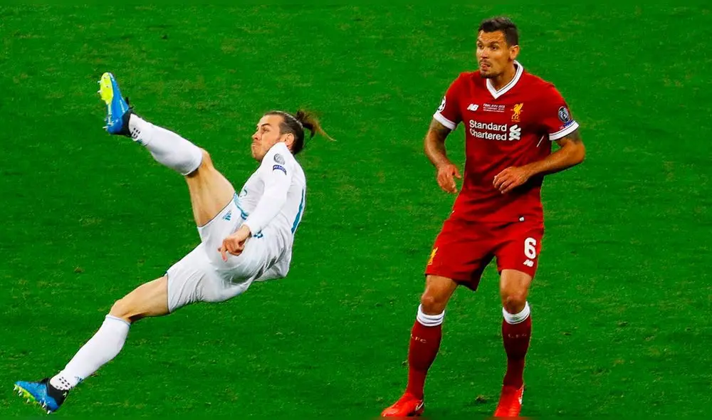 Gareth Bale marcó un gol de chalaca en la final de Kiev. Foto: EFE
