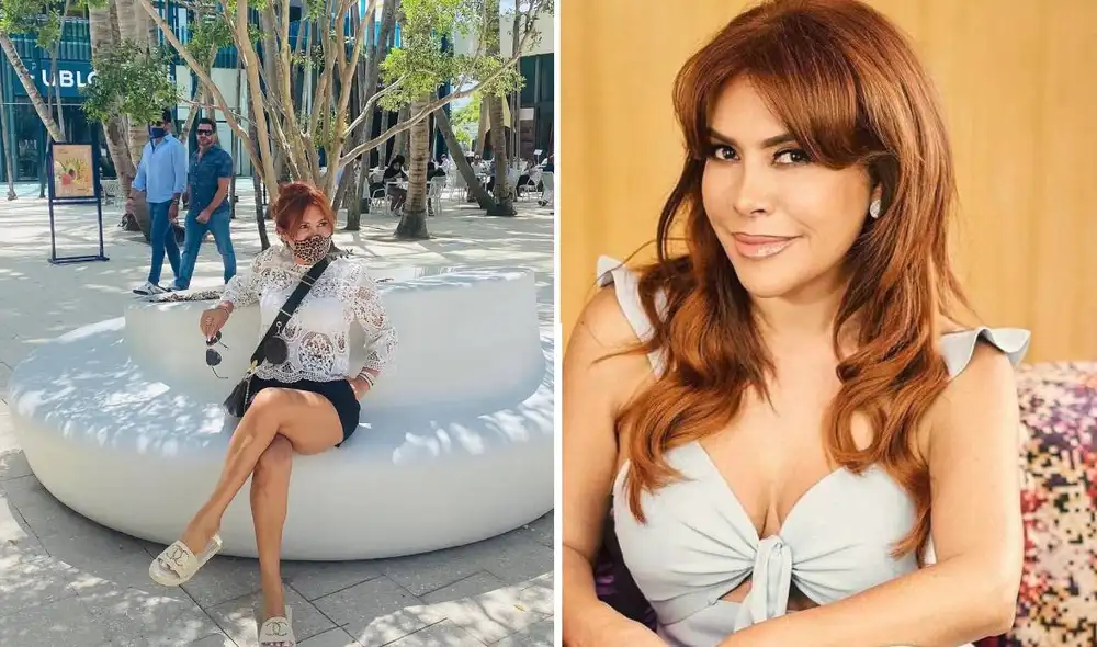 La figura de ATV compartió fotografías de su visita a un centro comercial en Estados Unidos. Foto: composición Instagram / Magaly Medina