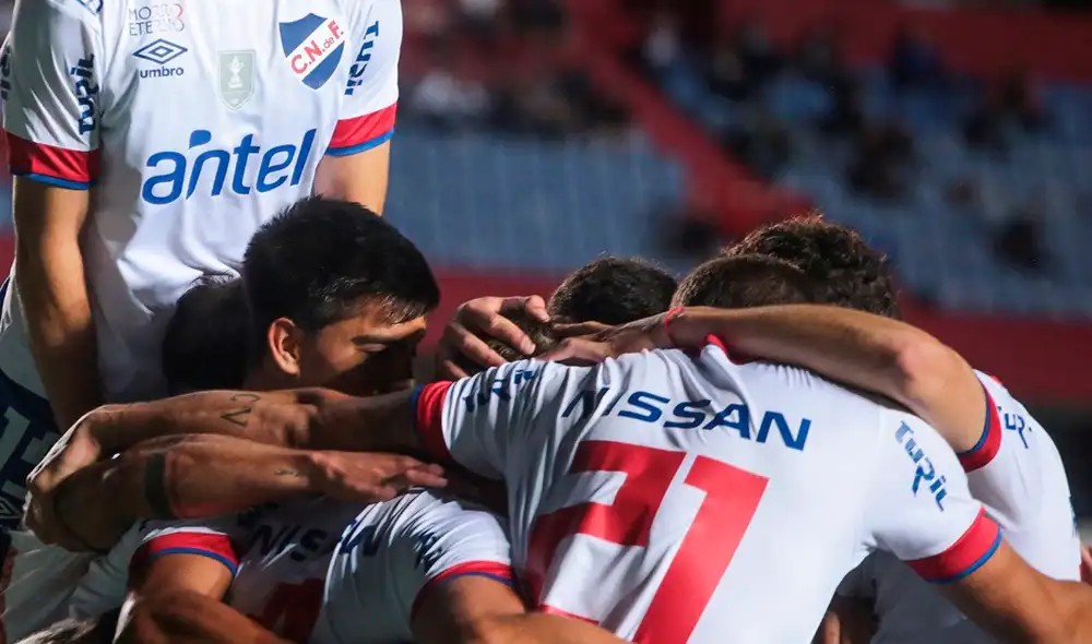 Nacional goleó a Rentistas en la primera final del Campeonato Uruguayo. Foto: Twitter
