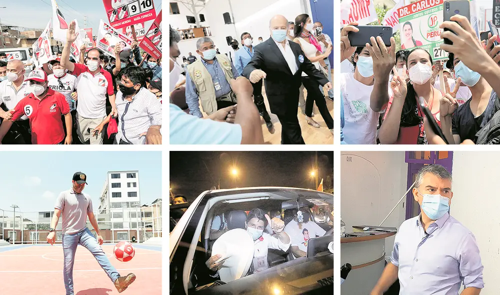 Los candidatos presidenciales continúan sus campañas a seis días de las elecciones generales y con un elevado nivel de indecisos. Foto: composición