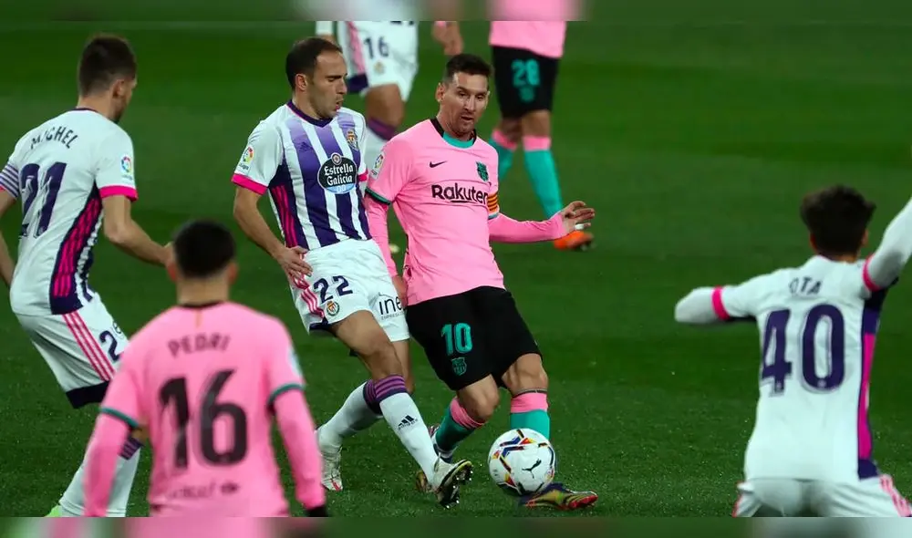 FC Barcelona vs. Valladolid disputarán en el Camp Nou. Foto: AFP