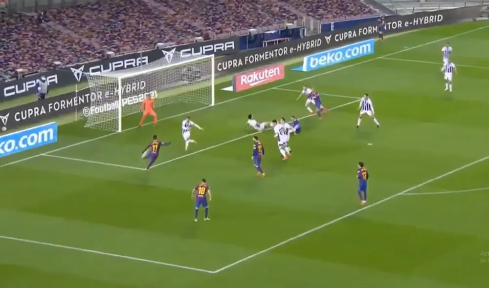 Dembélé marcó su quinto tanto en esta temporada. Foto: captura de video/DirecTV Sports