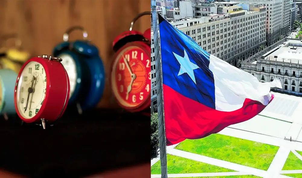 La Ley n.° 8777 establece las fechas del cambio de horario en Chile. Foto: composición / EFE / La Tercera La Ley n.° 8777 establece las fechas del cambio de horario en Chile. Foto: composición / EFE / La Tercera