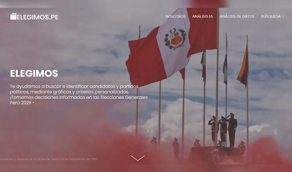 Ciudadanos pueden ingresar a página web para informarse acerca de los candidatos. Foto: captura pantalla