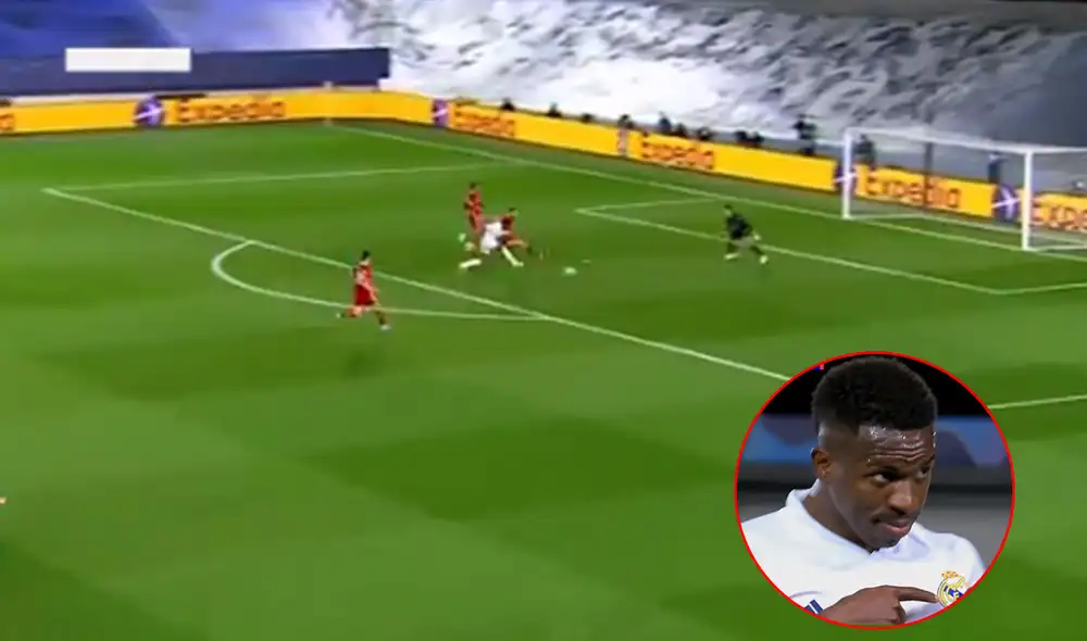 Vinicius marcó tras gran pase de Kroos. Foto: captura de video