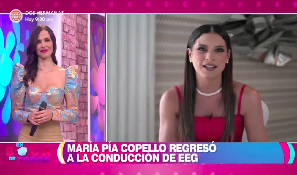 “Siempre es lindo volver. Esto es guerra ha sido parte de mi vida durante muchos años", dijo la nueva conductora de EEG. Foto: captura de América TV