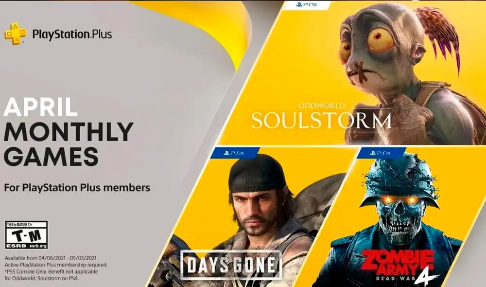 Recuerda que puedes descargar estos juegos en las consolas mencionadas hasta el 3 de mayo de 2021. Foto: PlayStation