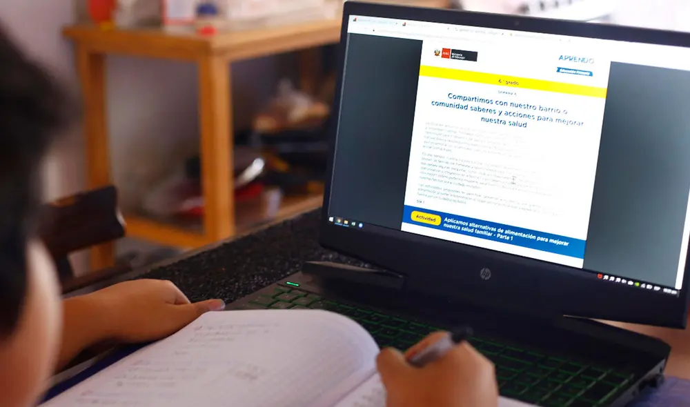 El último 5 de abril se habilitó la web de Aprendo en casa para los niños, niñas y jóvenes de inicial, primaria y secundaria. Foto: Grupo La República