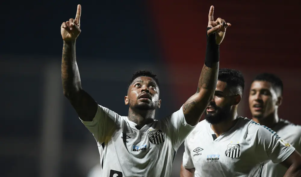 Santos venció a San Lorenzo en el primer duelo de la tercera fase de la Copa Libertadores 2021. Foto: Twitter