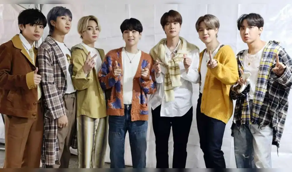 V, RM, Jungkook, Suga, Jin, Jimin y J-Hope son los miembros de BTS. Foto: HYBE