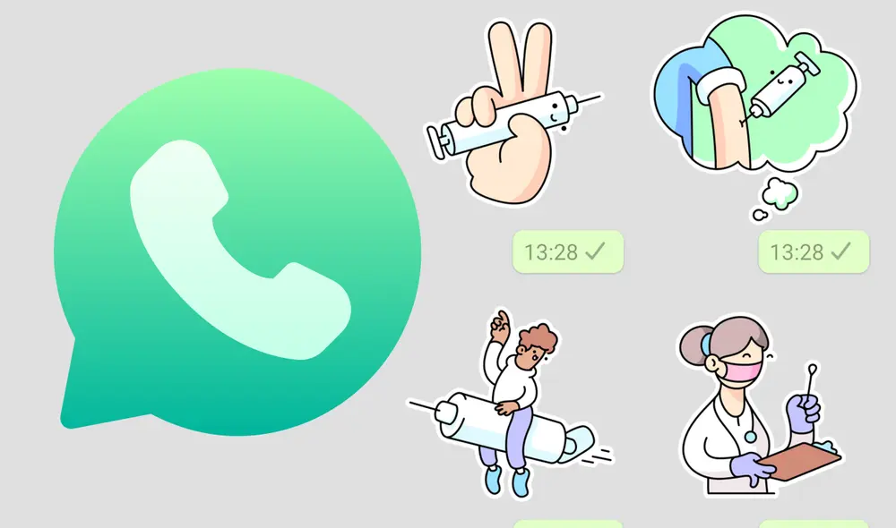 Estos stickers de WhatsApp se pueden obtener de forma gratuita. Foto: composición LR